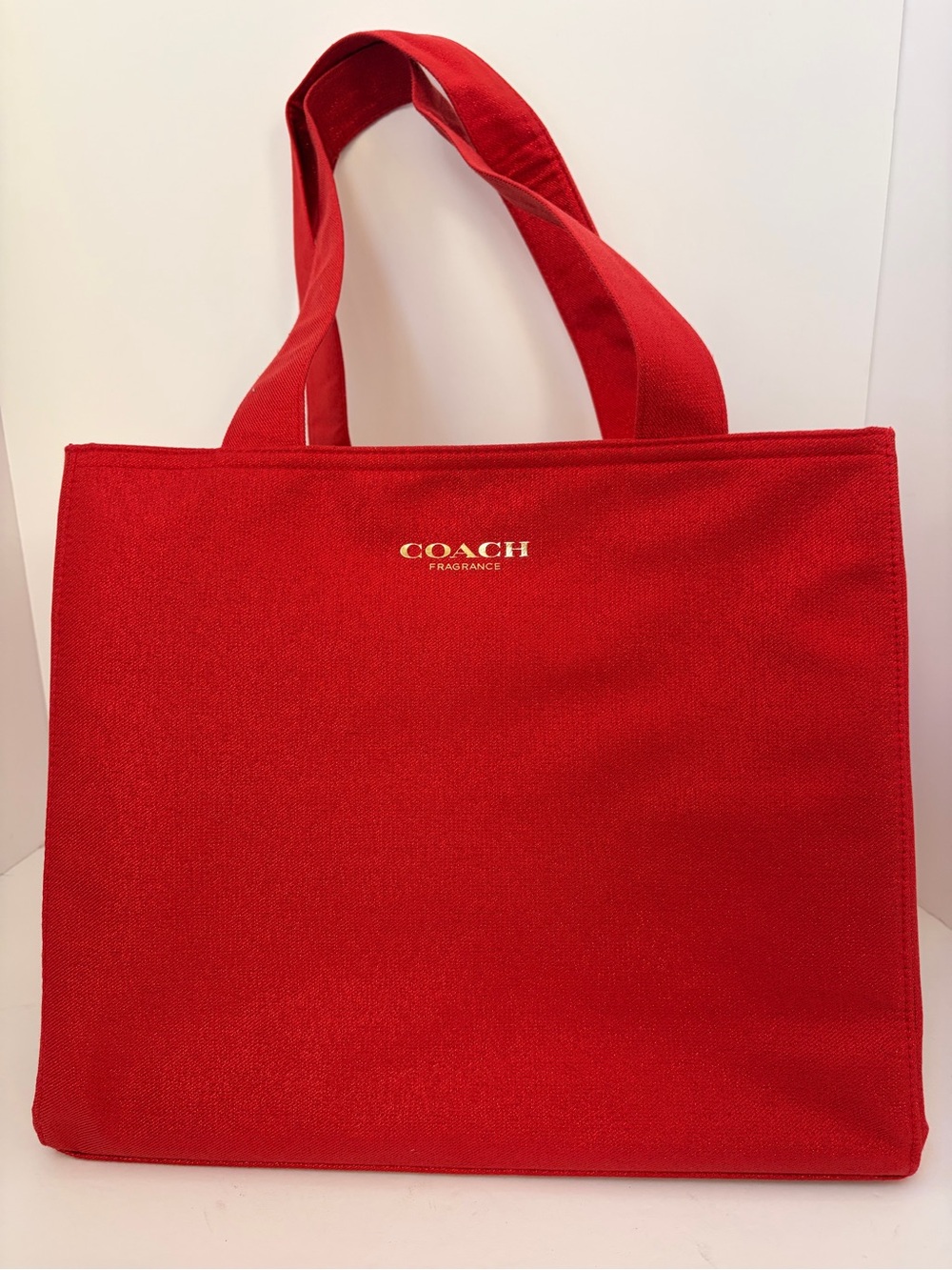 Coach Red Canvas Tote Bag - COACH Fragrance